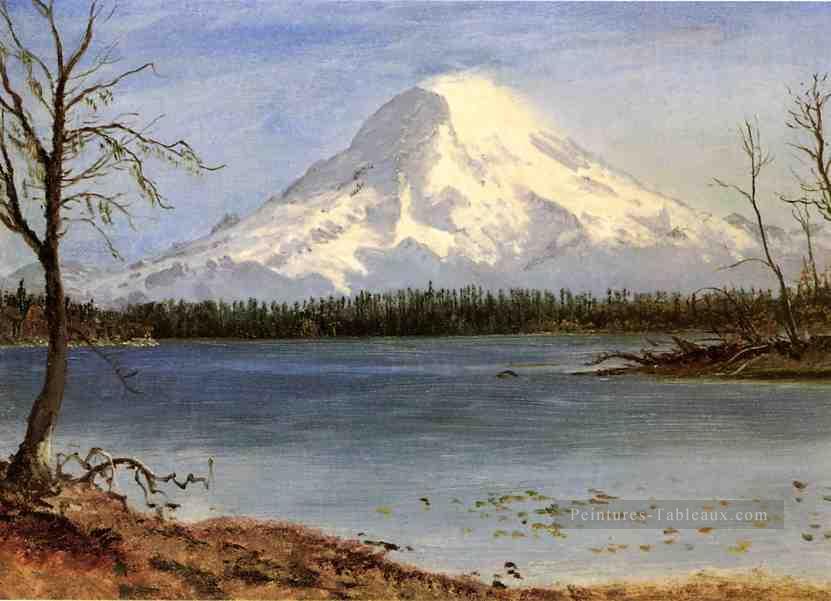Lac dans les Rocheuses Albert Bierstadt Peintures à l'huile